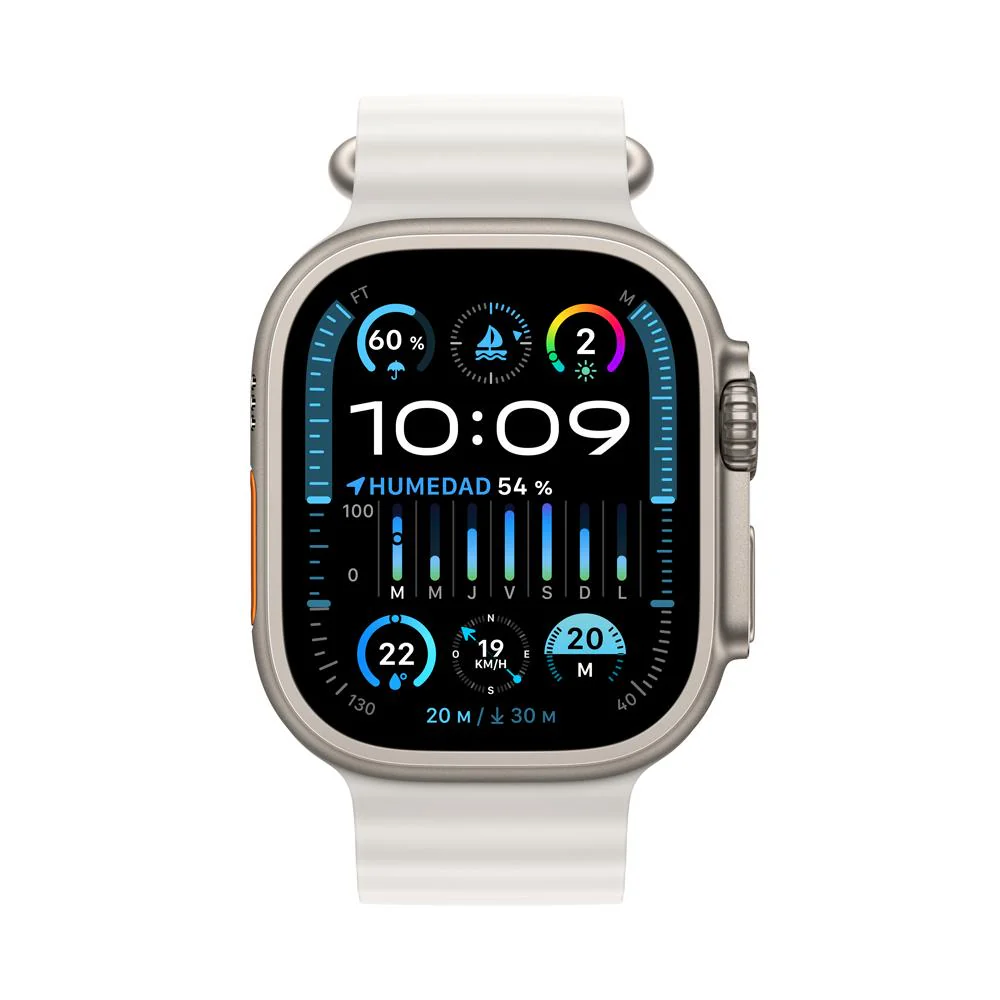 Watch Ultra2 LTE 49mm Titanium White Ocean Band PDP Image Position 2 COES c4b7c804 cf71 4c4d b0ec 1c1d3b276ab5
